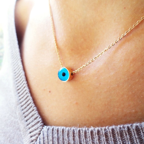 Handemadeit Jewelry - Blue evil eye necklace