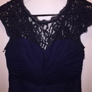 NAVY BLUE EVENING GOWN
