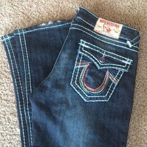 👖TRUE RELIGION👖'JOEY' EMBELLISHED JEANS SIZE 30