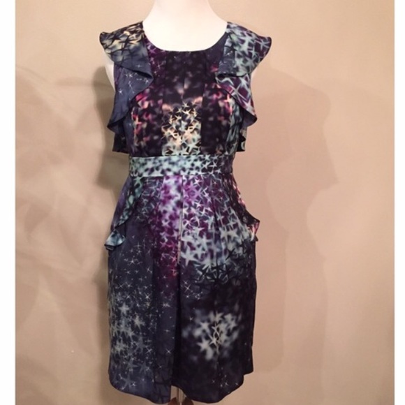 Stunning Silk Anthropologie Leifsdottir Dress