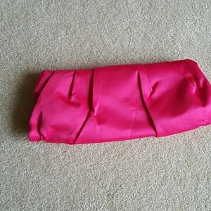 Hot pink clutch
