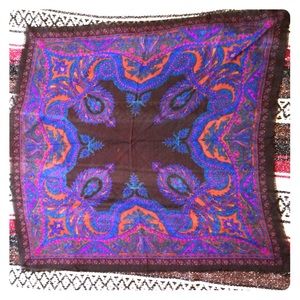 Peacock paisley bandana