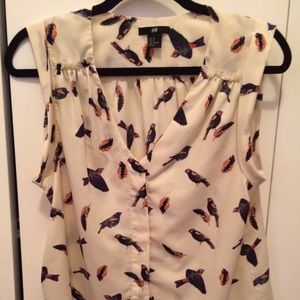 Bird sleeveless top