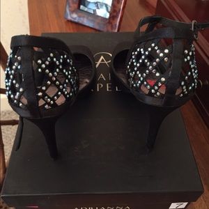 Black heels with sparkle