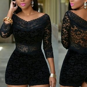 Laced romper