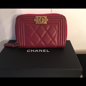 ‼️ SOLD ‼️ Authentic Chanel boy coin purse