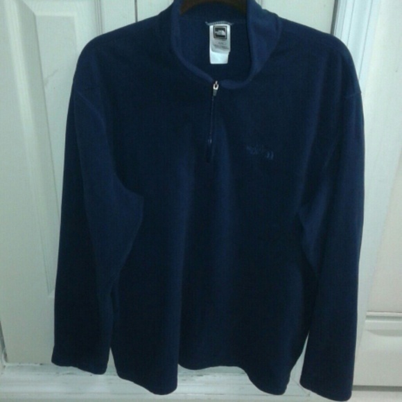 Mens Navy North Face Fleece
