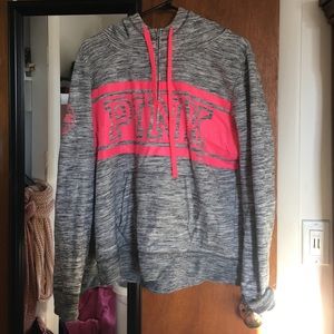 Pink half zip hoodie