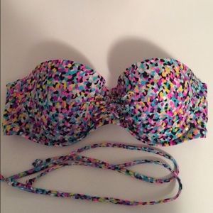 Victoria's Secret strapless bathing suit top.