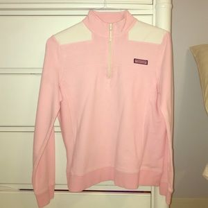Light pink women's vineyard vine shep shirt size M