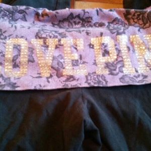 SALE!!💟VS Pink purple and black bling yoga pants