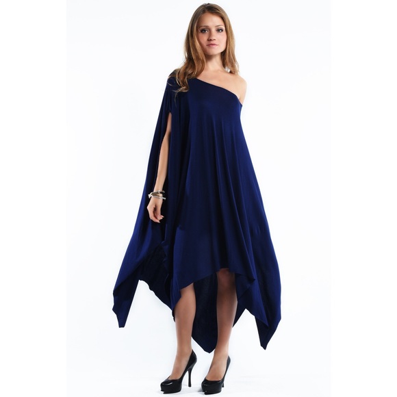LOWEST PRICE Asymmetrical Poncho Dress - Picture 2 of 2