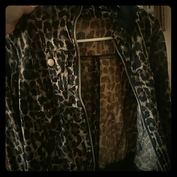 Cheetah print jacket