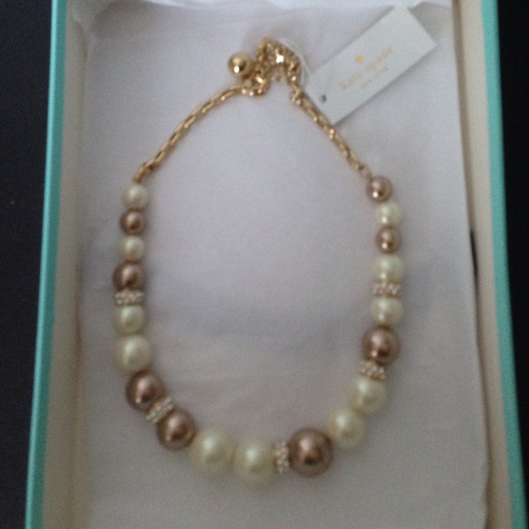 kate spade Jewelry Sale Kate Spade Nwt White And Gold