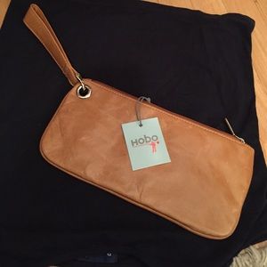 Carmel colored HOBO wristlet