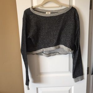 Sweater crop top.