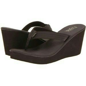 Flojos Ivy Flip Flop Sandals Platform Wedge NWOT