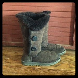 Brown Bailey Button Uggs Tall
