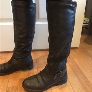 Madden Girl Zandora Distressed Black Boots