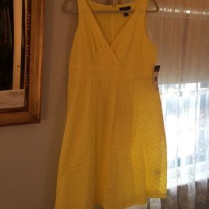 Chaps Yellow Dress