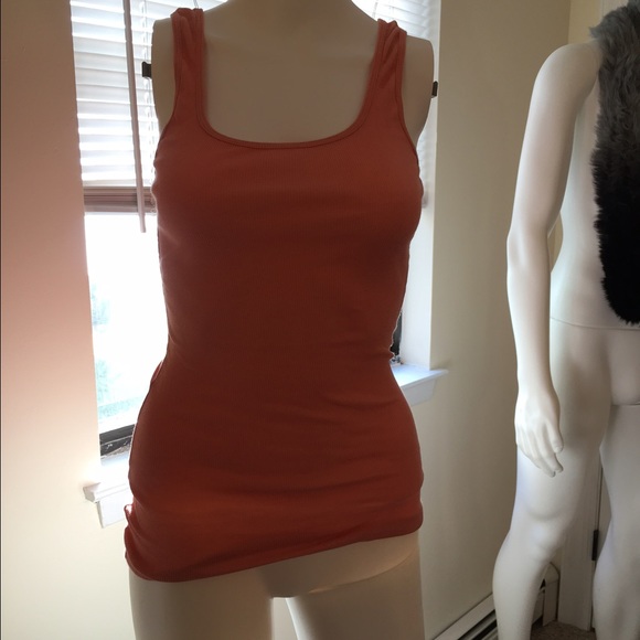 James Perse peach ribbed tank size 2