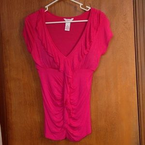 Hot pink v-next shirt