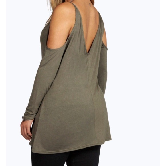 Plus size off the shoulder top