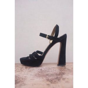 Sam Edelman Suede Block Heel Sandals