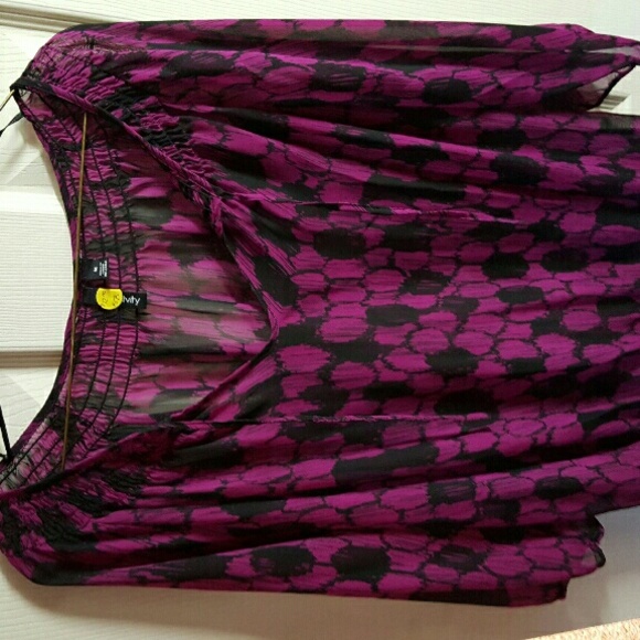 Chiffon purple blouse