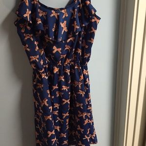 Pretty Blue Bow Dress