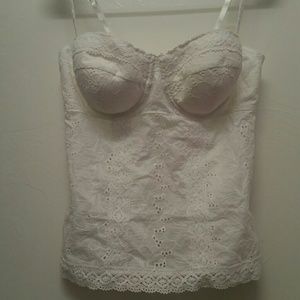 White Lace Victoria Secret Tank