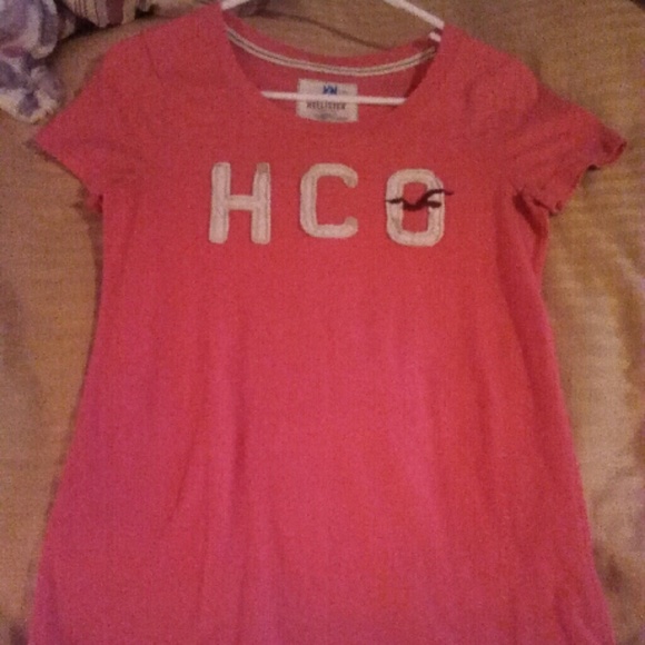Coral Hollister Shirt - Picture 1 of 3