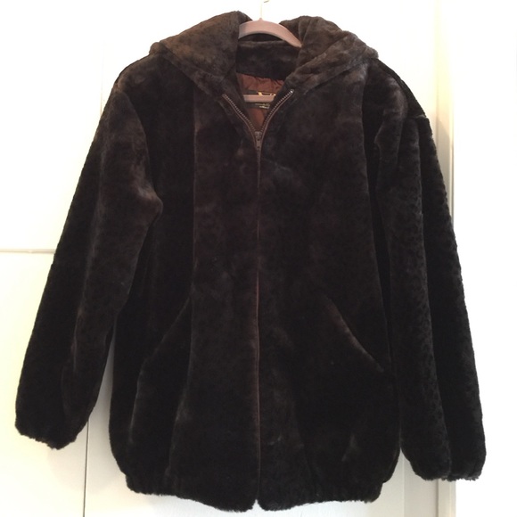 Faux Fur Hoodie Coat