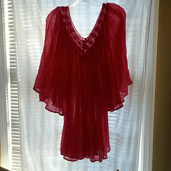 Jen's Pirate Booty Boho Gauze Dress/ Cover up