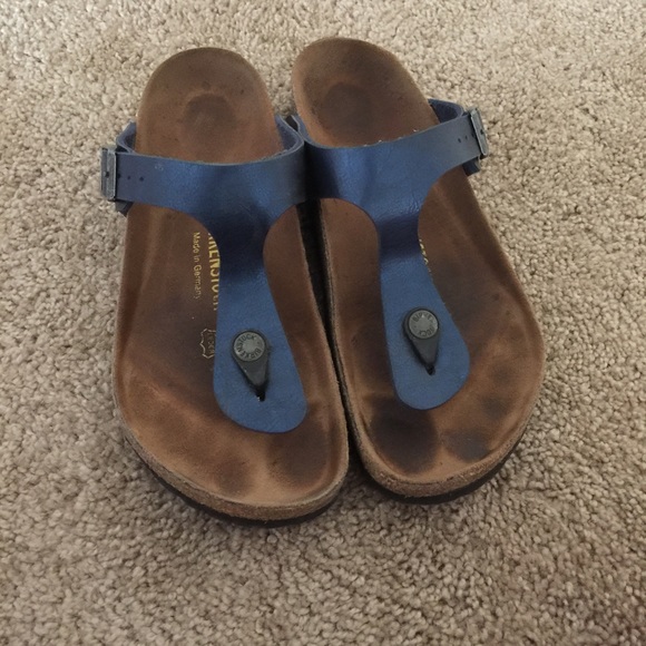 birkenstock gizeh navy blue