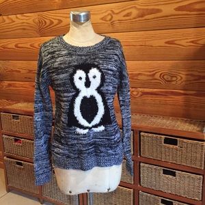 Knitted penguin sweater