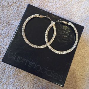 **FLASH SALE**Diamond hoop earrings