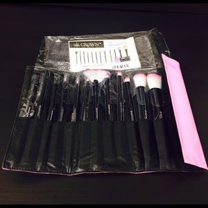 Crown Brushes 10 piece Pro Brush Set Pink NEW
