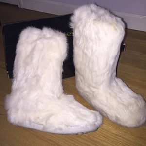 Real Rabbit Fur boots