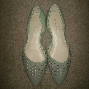 Franco Sarto - Iridescent Olive/Mint D'orsay Flats