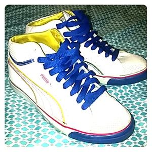White Puma Hightops