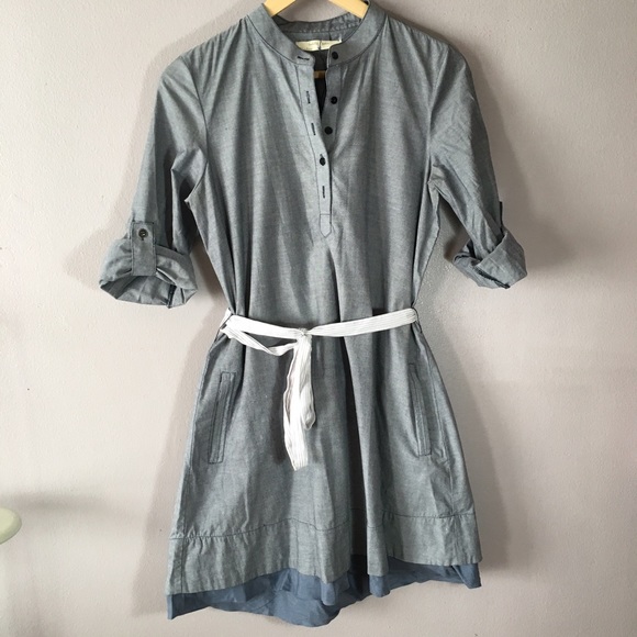 Anthropologie Chambray Shirt Dress