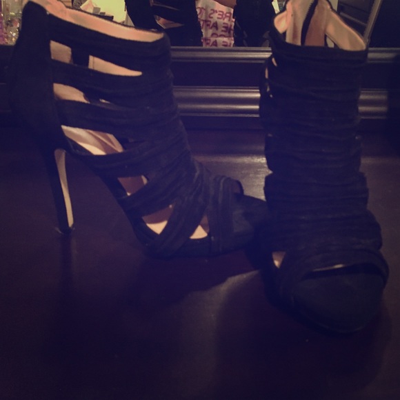Black Strappy Heels