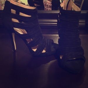 Black Strappy Heels