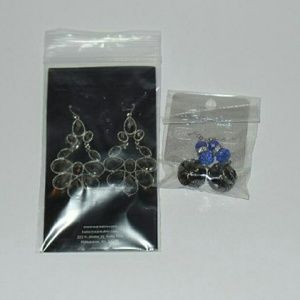 ! Sale! "Amber" Earrings  and Blue Dangle Earrings