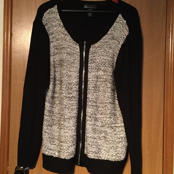 Bulk /Grey Sequin Knit sweater Excellent Condition