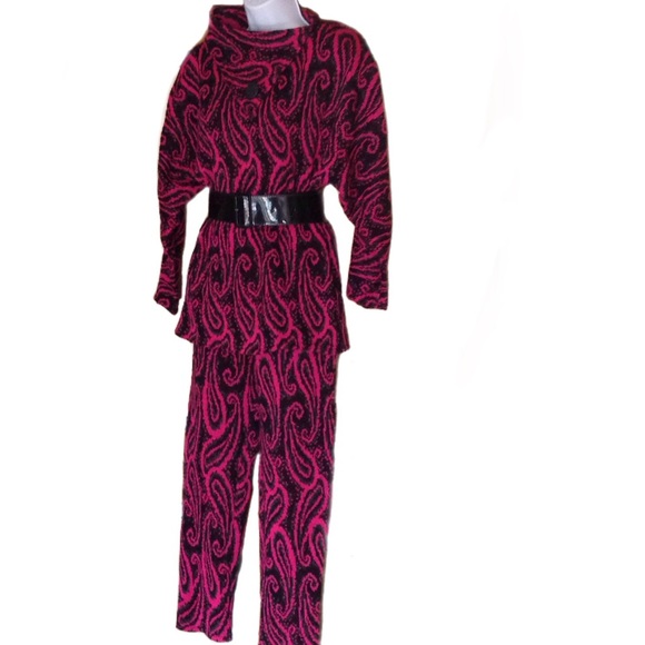 Awesome 1980s Knit Outfit 2 Piece MADE IN FRANCE - Picture 4 of 4