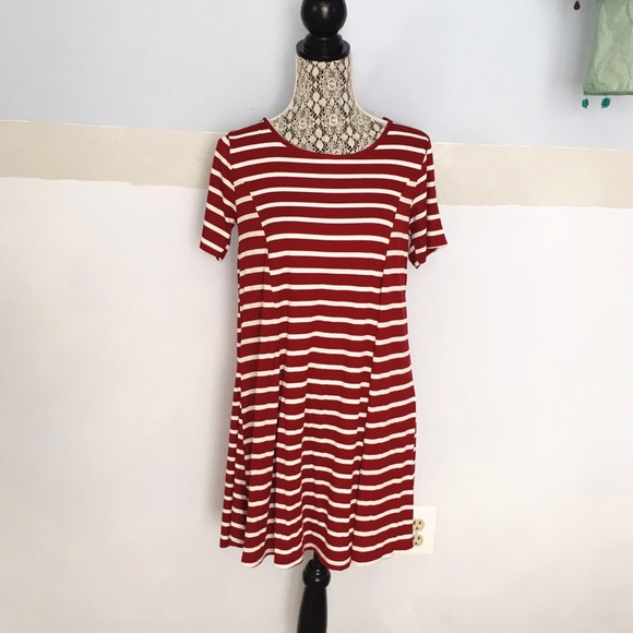 Dresses & Skirts - Striped fit and flare dress
