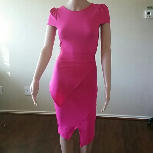 Pink pencil dress