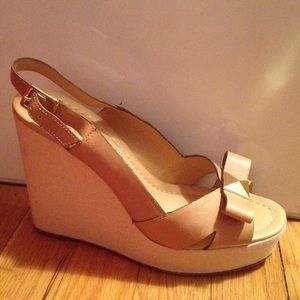 Kate spade wedges +gift cuff bracelet